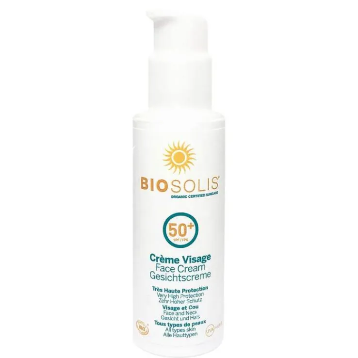 Bio Sonnencreme Gesicht LSF 50 + Biosolis, 50 ml