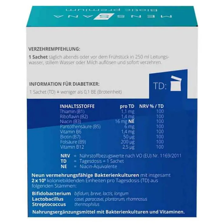 Biotic premium Menssana Beutel, 10X2 g