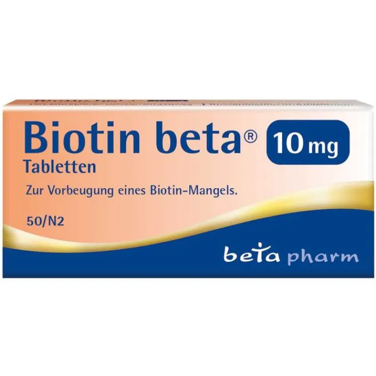Biotin beta® 10 mg Tabletten, 50 St