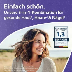 Biotin + Zink + Selen für Haut Haare & Nägel Kapseln, 120 St