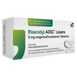Bisacodyl ADGC® Laxans 5 mg magensaftresistent Tabletten, 100 St
