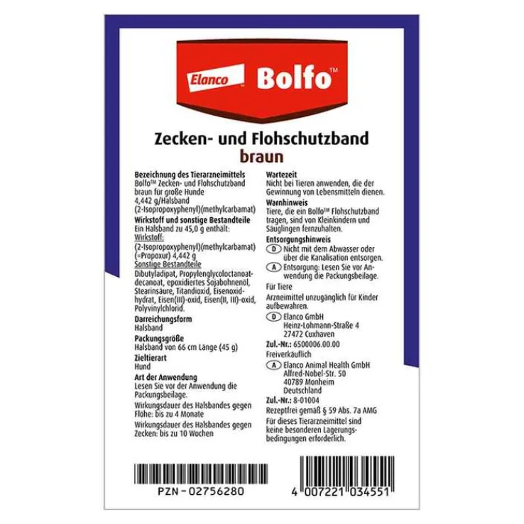 Bolfo Flohschutzband für große Hunde, 1 St