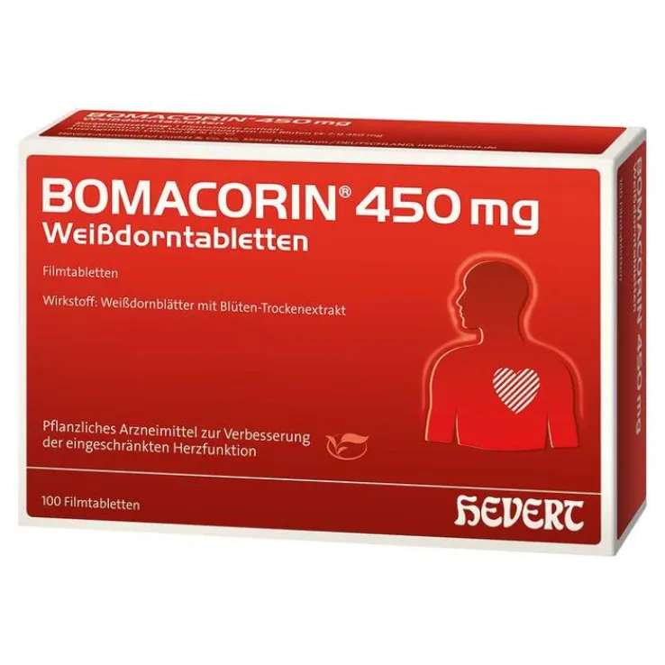 BOMACORIN 450 mg Weißdorntabletten, 100 St