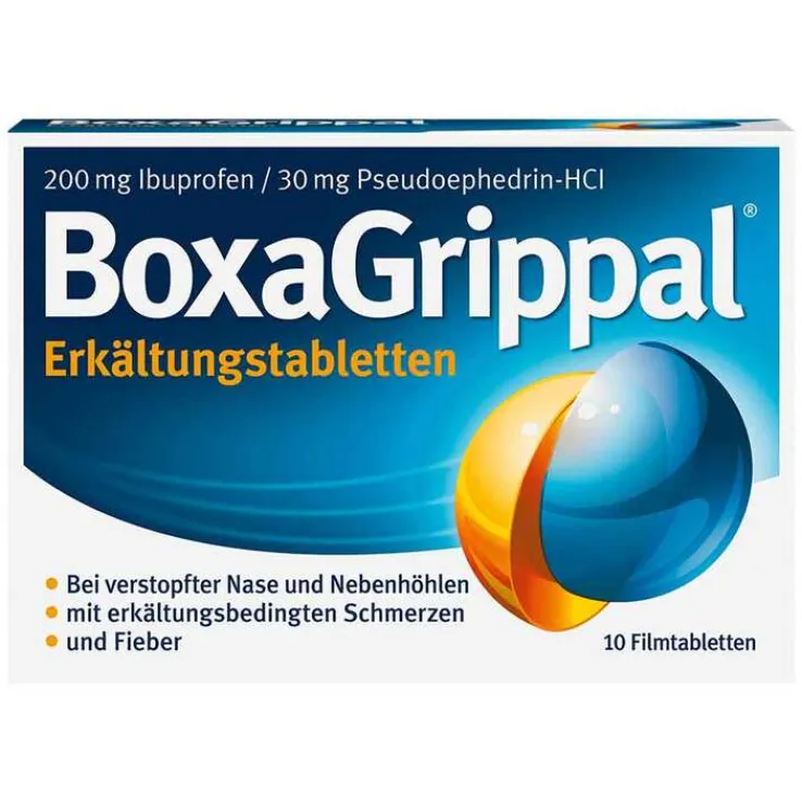 BoxaGrippal Erkältungstabletten 200 mg/30 mg Filmtabletten, 10 St