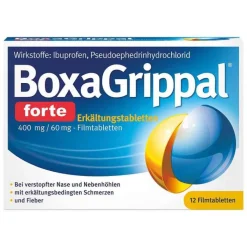 BoxaGrippal forte Erkältungstabletten 400 mg/60 mg Filmtabletten, 12 St