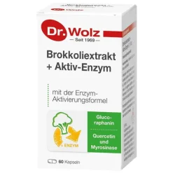 Brokkoliextrakt + Aktiv-Enzym Dr. Wolz magensaftresistent Kapseln , 60 St