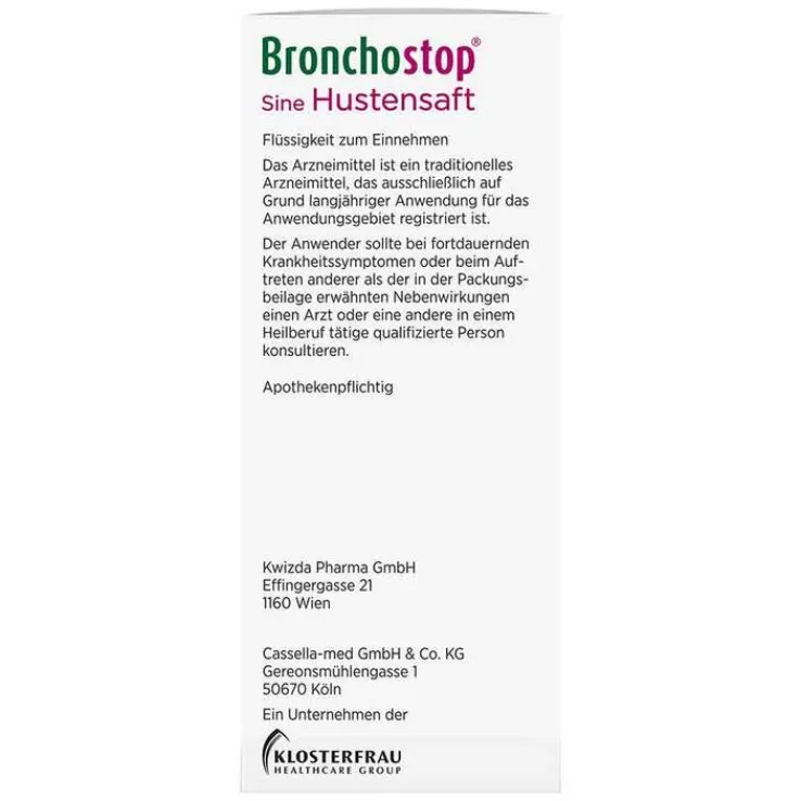 Bronchostop® Sine Hustensaft, 200 ml