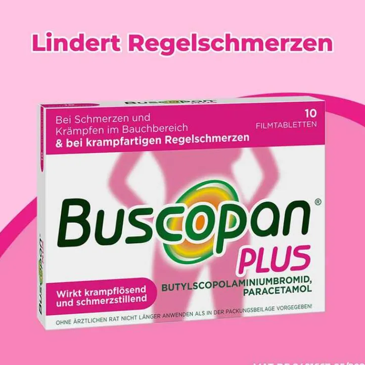 Buscopan Plus 10 mg / 500 mg Filmtabletten, 10 St