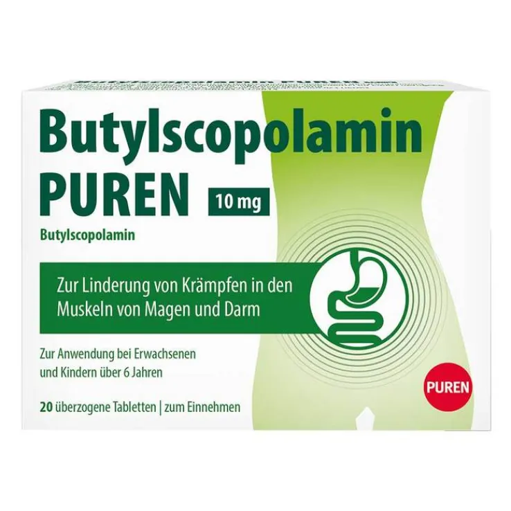 Butylscopolamin PUREN 10 mg Tabletten, 20 St