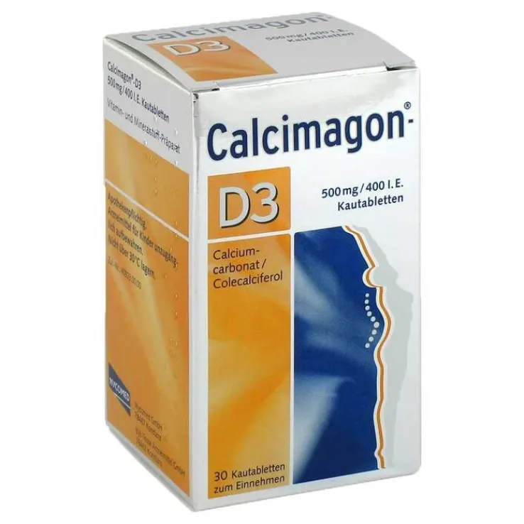 Calcimagon D3 Kautabletten, 30 St