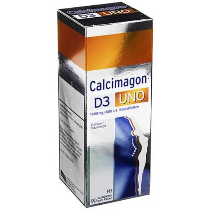 Calcimagon D3 Uno Kautabletten, 90 St