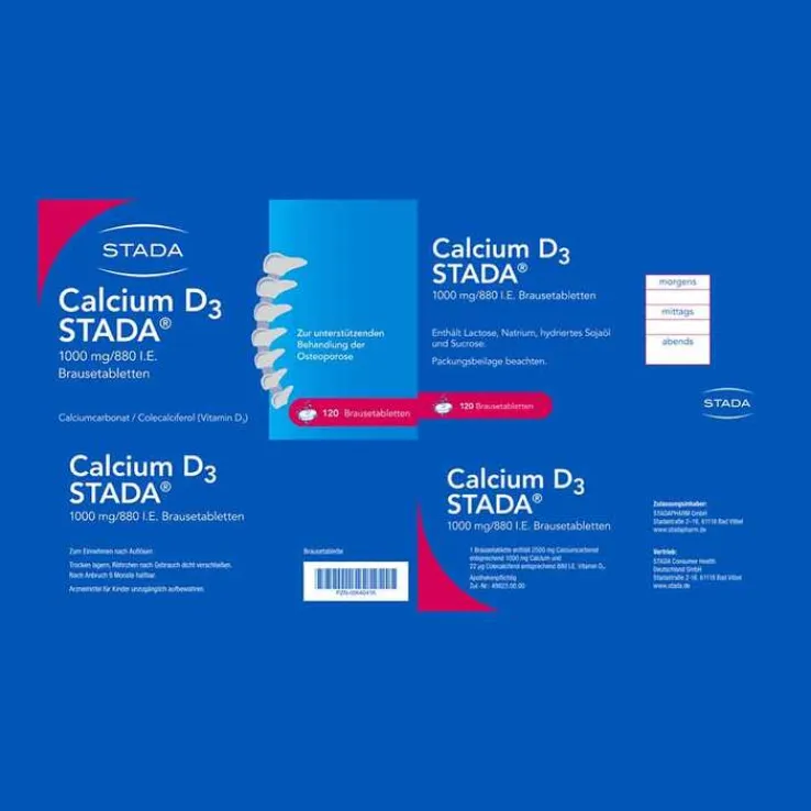 Calcium D3 STADA® 1000 mg/ 880 I.E. Brausetabletten, 120 St