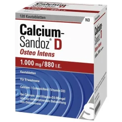 Calcium Sandoz D Osteo Intens Kautabletten, 120 St