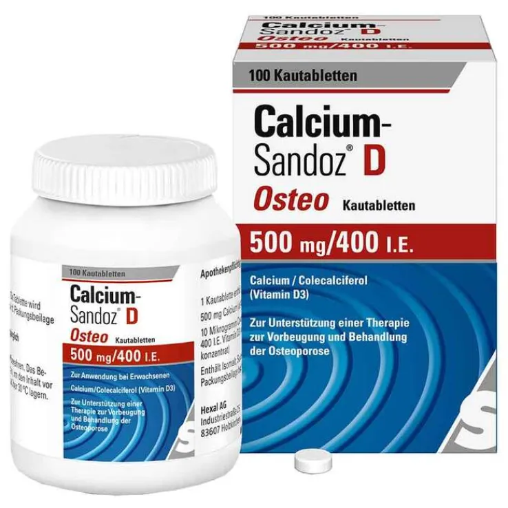 Calcium Sandoz D Osteo Kautabletten, 100 St