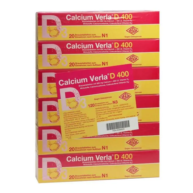 Calcium Verla D 400 Brausetabletten, 120 St