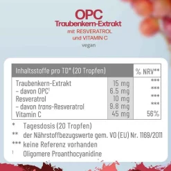 Cannsol OPC mit Resveratrol + Vitamin C Tropf.zum Einnehmen , 30 ml