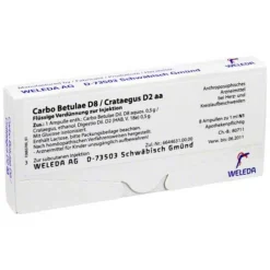 Carbo Betulae D8 / Crataegus D2 aa Ampullen, 8X1 ml