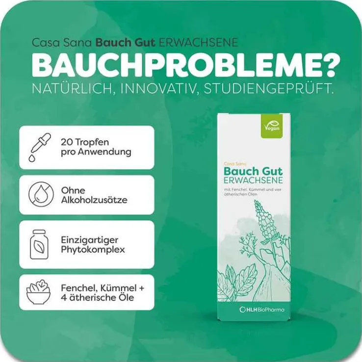 Casa Sana Bauch Gut Erwachsene Tropfen, 50 ml
