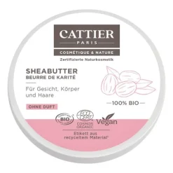 Cattier Sheabutter 100% biologisch, 100 g