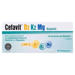 Cefavit D3 K2 Mg Hartkapseln, 60 St