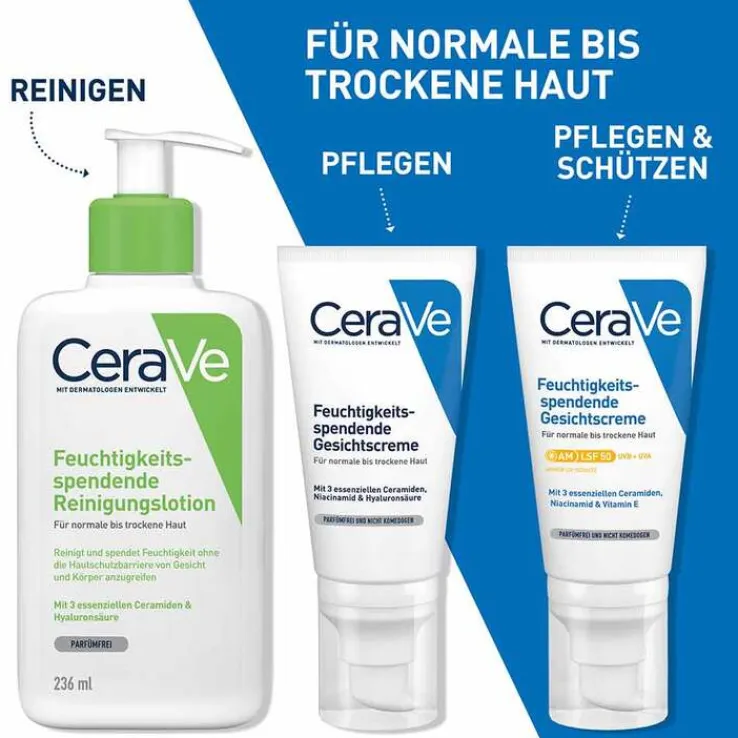 Cerave feuchtigkeitsspendende Gesichtscreme SPF 50, 52 ml