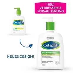 Cetaphil Feuchtigkeitslotion für trockene, empfindliche Haut, 460 ml