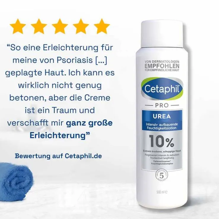 Cetaphil Pro Urea 10% intensiv aufbauende Feuchtigkeitslotion, 200 ml