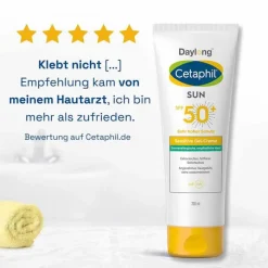 Cetaphil Sun sensitive Gel-Creme SPF 50 + Sonnenschutz, 100 ml