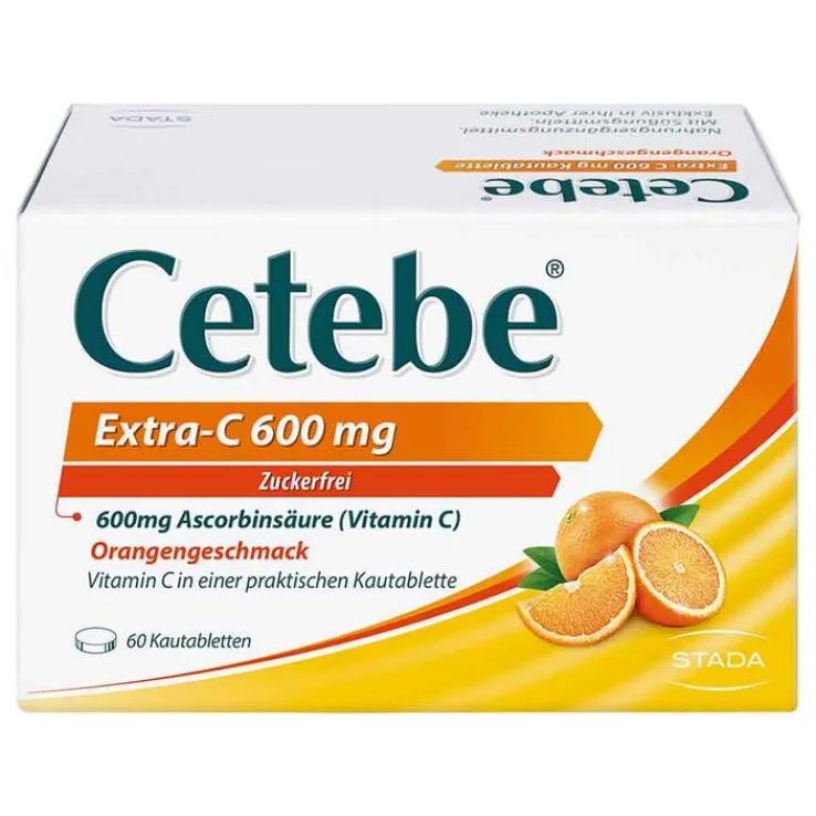 Cetebe Extra-C 600 mg Kautabletten, 60 St