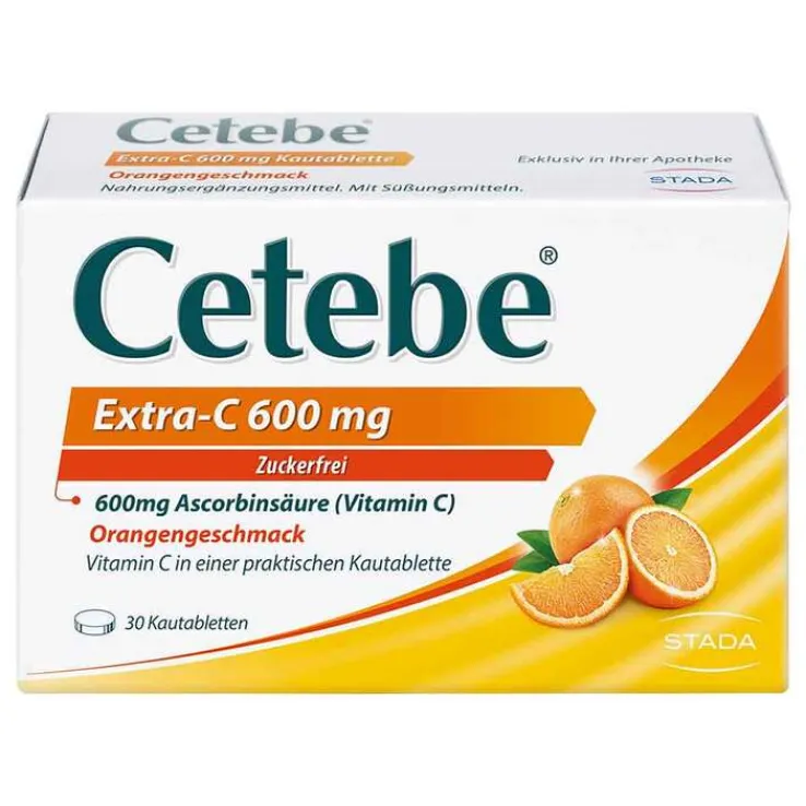 Cetebe Extra-C 600 mg Kautabletten, 30 St