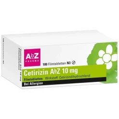 Cetirizin AbZ 10 mg Filmtabletten, 100 St
