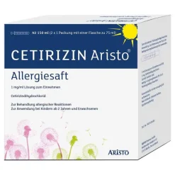 Cetirizin Aristo Allergiesaft 1 mg / ml Lösung zum Einnehmen , 150 ml