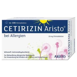 Cetirizin Aristo bei Allergien 10 mg Filmtabletten, 100 St
