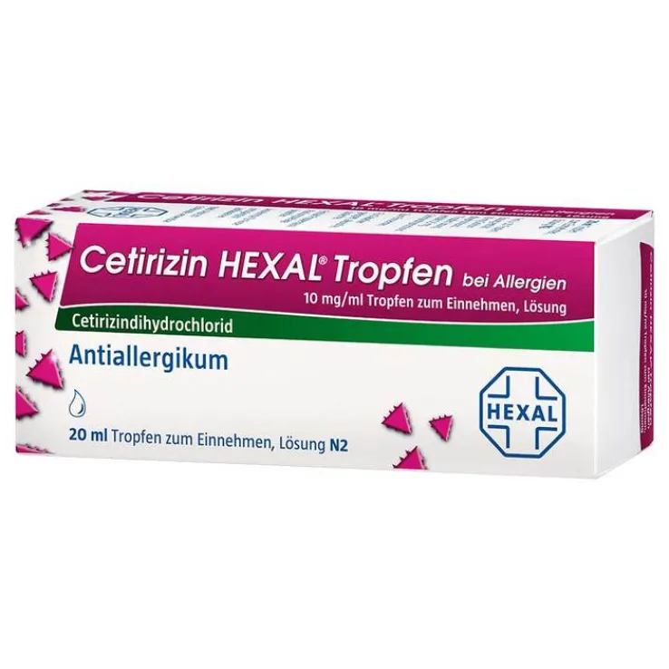 Cetirizin Hexal Tropfen bei Allergien, 20 ml