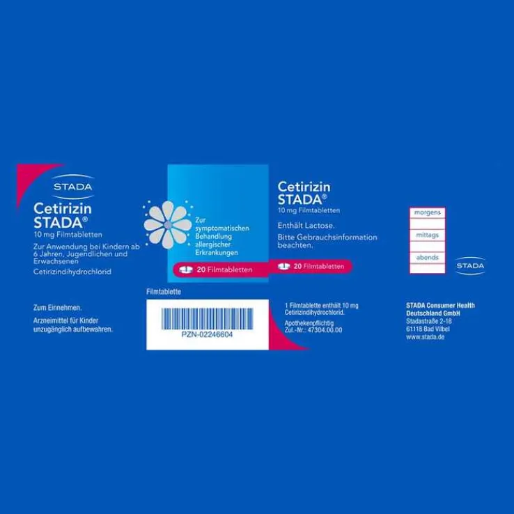 Cetirizin STADA 10 mg Filmtabletten, 20 St
