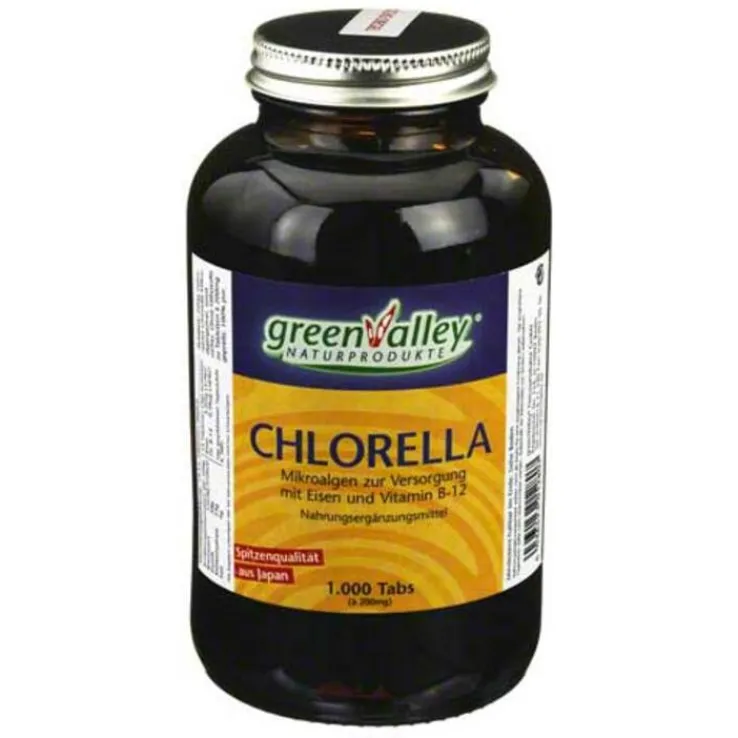 Chlorella Greenvalley 200 mg Tabletten, 1000 St