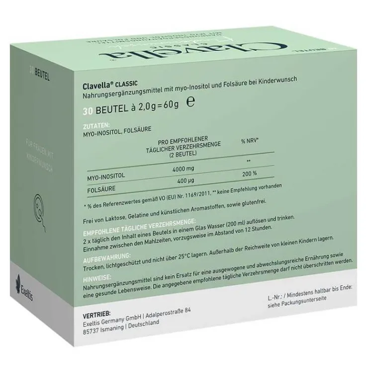 Clavella Classic Pulver Beutel a 2 g, 30X2 g