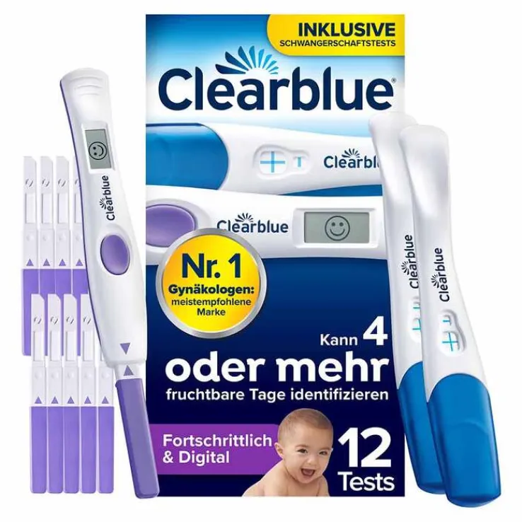 Clearblue Ovulation und Schwangerschaftstest Kombipackung , 12 St