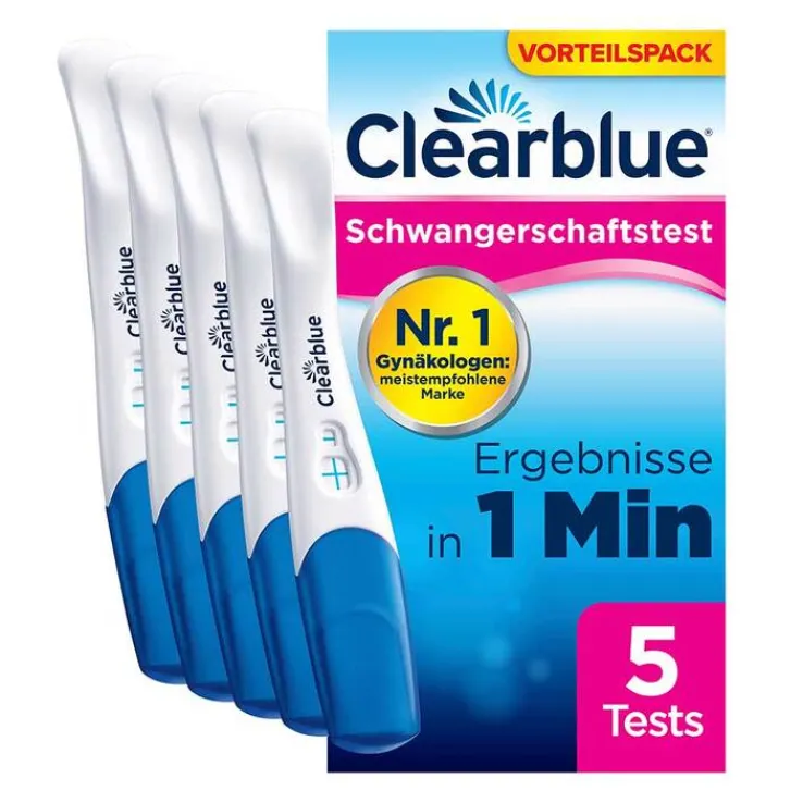 Clearblue Schwangerschaftstest Schnelle Erkennung, 5 St
