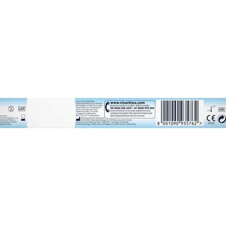 Clearblue Schwangerschaftstest Frühe Erkennung, 2 St