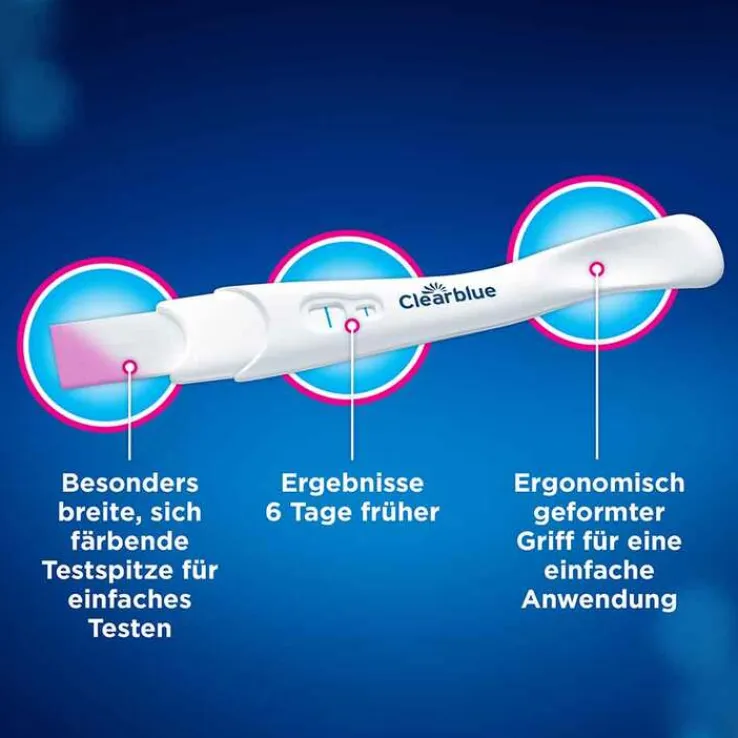 Clearblue Schwangerschaftstest Triple-Check ultra-früh, 3 St