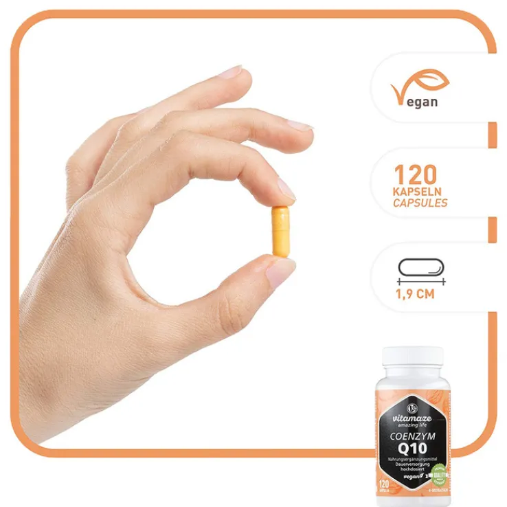Coenzym Q10 200 mg vegan Kapseln, 120 St