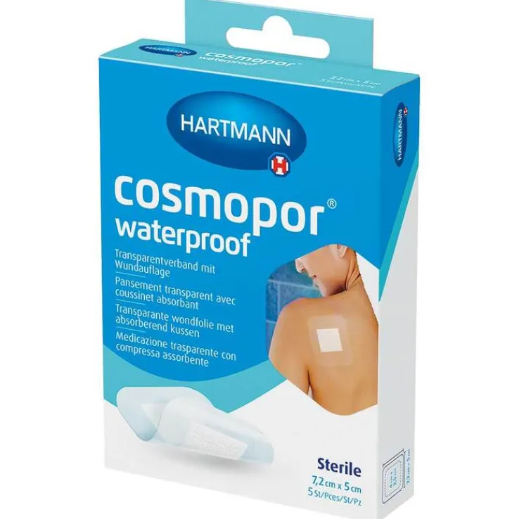 cosmopor® waterproof 7,2 cm x 5 cm steril, 5 St