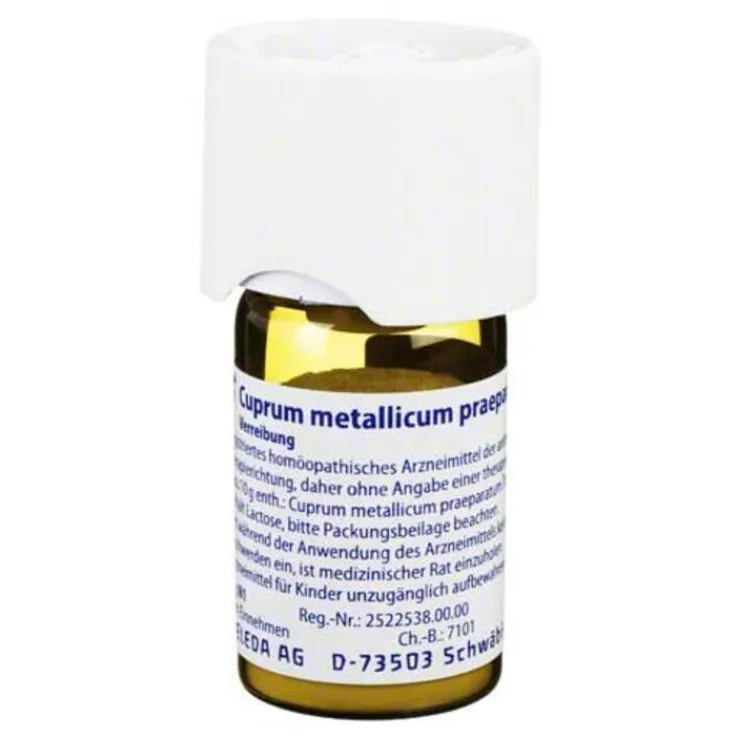 Cuprum metallicum praeparatum D 6 Trituration, 20 g