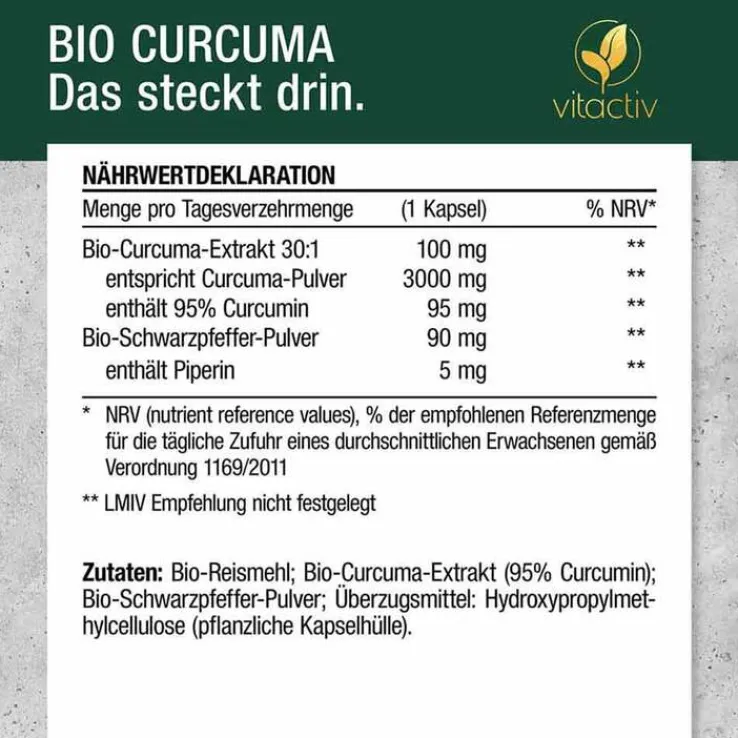 Curcuma 3000 Bio Kapseln, 60 St