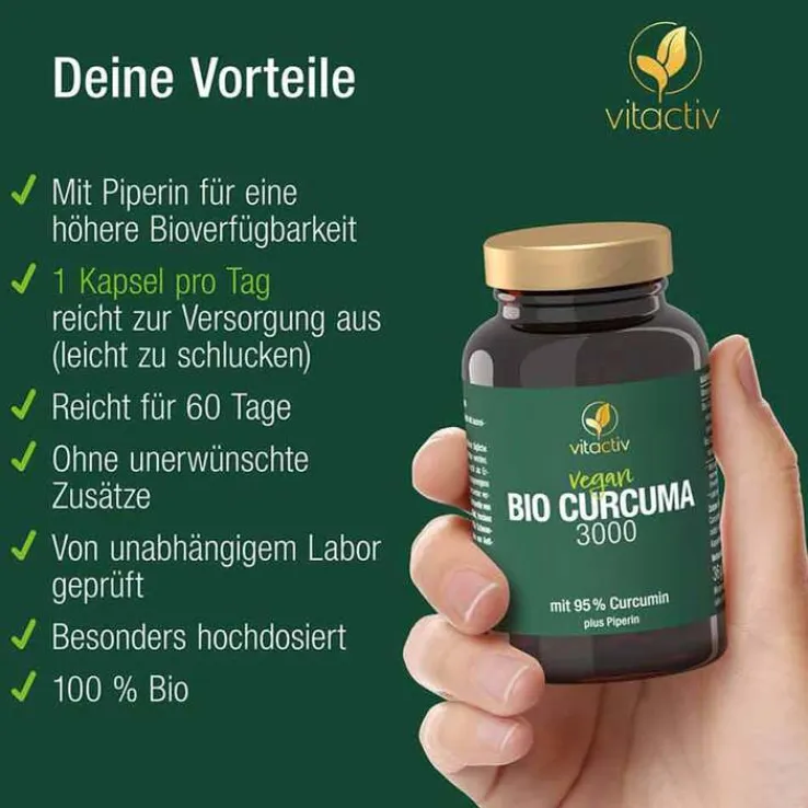 Curcuma 3000 Bio Kapseln, 60 St