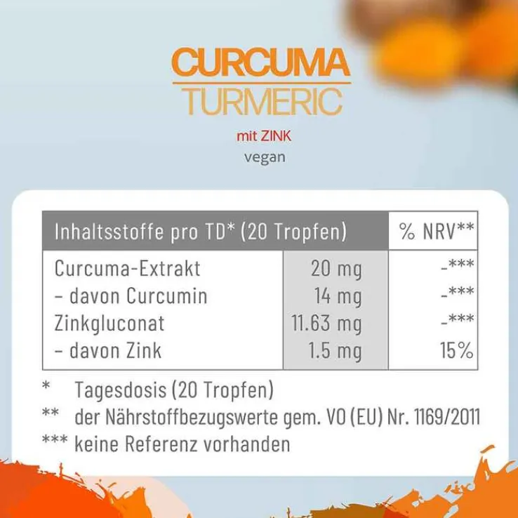 Curcuma Mit Zink Tropfen, 30 ml