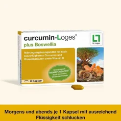 Curcumin-Loges plus Boswellia Kapseln, 60 St