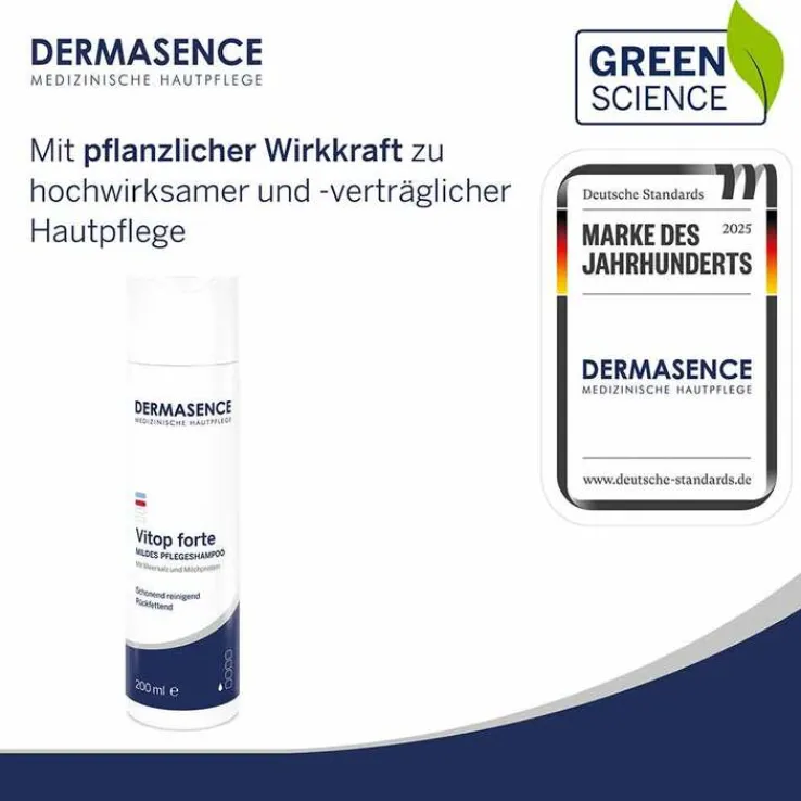 Dermasence Vitop forte mildes Pflegeshampoo, 200 ml