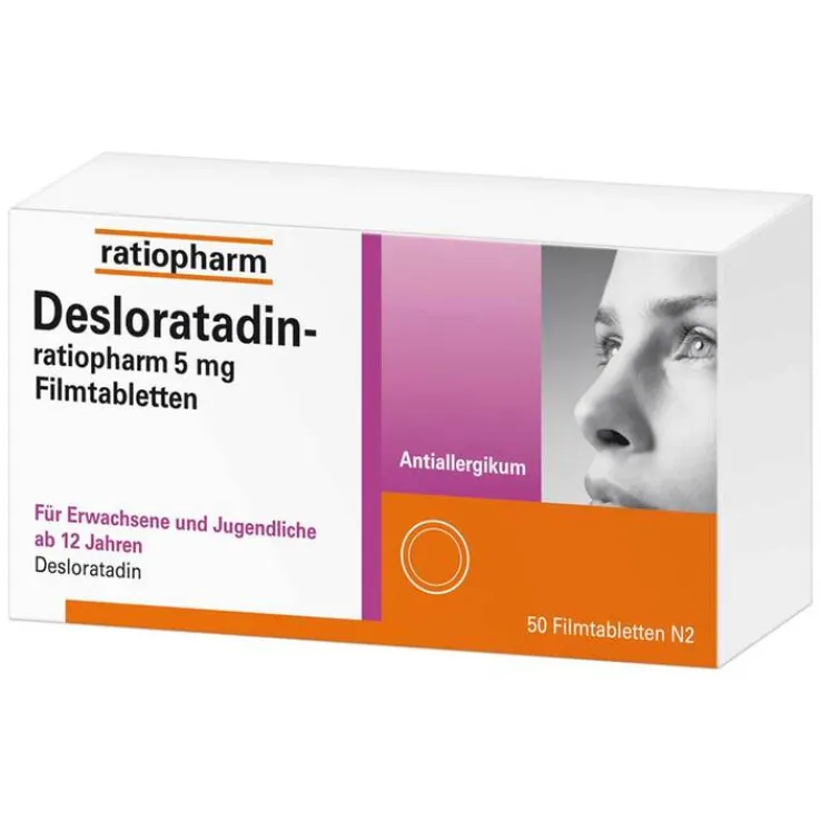 Desloratadin-ratiopharm 5 mg Filmtabletten, 50 St